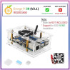 Acrylic Case Compatible for Orange Pi 3B V2.1  Orange Pi 4A with Cooling Fan